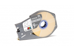 Partex PROMARK-PL090CN4, sárga öntapadó szalag, 9mm, 30m