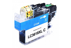 Brother LC-3619XL cián (cyan) kompatibilis tintapatron