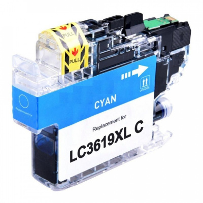 Brother LC-3619XL cián (cyan) kompatibilis tintapatron