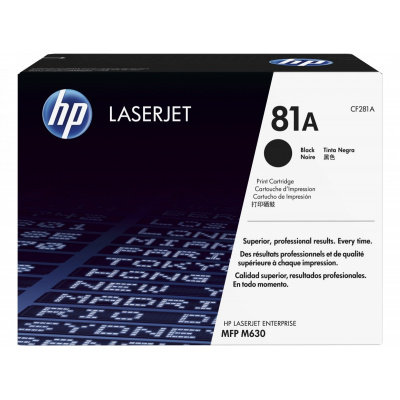 HP 81A CF281A fekete (black) eredeti toner