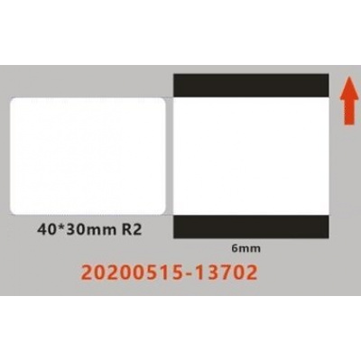 Niimbot EA2G88318801, 40x30mm, 230db, átlátszó önragasztó címkék
