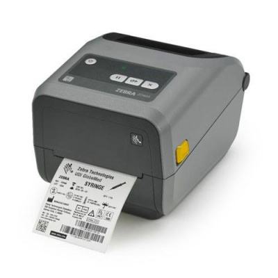Zebra ZD421c ZD4A042-C0EM00EZ, cartridge, címkenyomtató, 8 dots/mm (203 dpi), RTC, EPLII, ZPLII, USB, USB Host, BT (BLE), grey