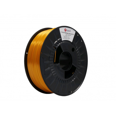 C-Tech 3DF-P-SPLA1.75-2000 3D filament, PREMIUM LINE, Silk PLA, RAL2000, 1,75mm, 1000g, Sárga - Narancs (Yellow - Orange)