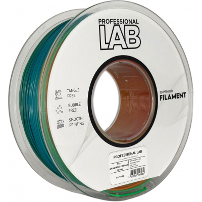 Professional Lab FG-P74-E1, 3D filament, PLA, 1,75mm, 1000g, Többszínű (Gradient colour)