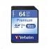 VERBATIM SDXC kártya 64GB Class 10, UHS-1 (R:70/W:10 MB/s)