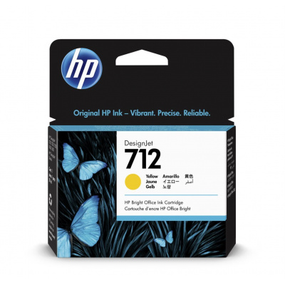 HP 712 3ED69A sárga (yellow) eredeti tintapatron