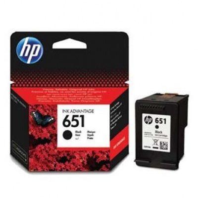 HP 651 C2P10AE fekete (black) eredeti tintapatron
