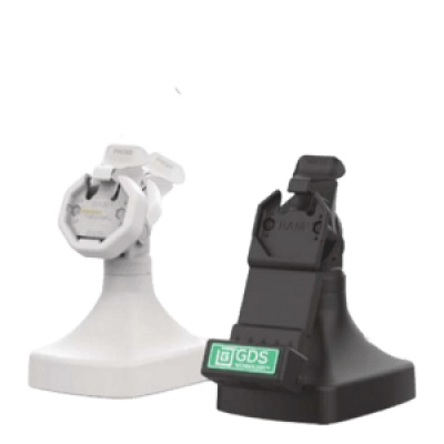 RAM Mounts GDS Uni-Conn Stand Docking Station - Rotatable & Tiltable - RJ45 Connection - PoE (Power over Ethernet) - Light Gray