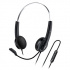 Genius HS-220U AI, fejhallgató mikrofonnal, vezetékes fekete, 2.0, zárt, USB - C