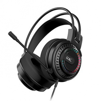 Genius GX GAMING HS-GX570U sluchátka s mikrofonem, drátové, černá, USB