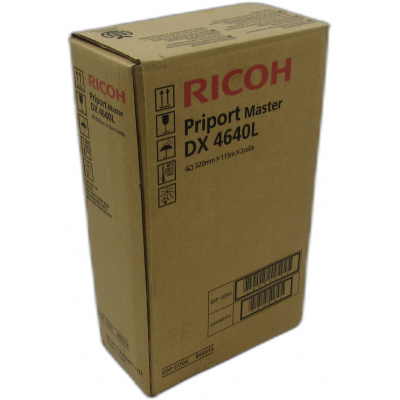 Ricoh eredeti master rolls 893512, black, 200 oldal, Ricoh DX4600, DX4640, 2 ks