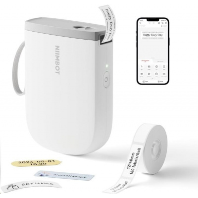 Niimbot D11-H Smart 1AA57281601, címkenyomtató, fehér + címketekercs