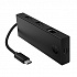 HP USB-C többportos elosztó 4 portos, B8SU8UT, fekete, kábelhossz 15 cm, 1 USB Type-C, 2 USB Type-A, 1 RJ-45