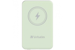 Verbatim 32241 power bank with wireless charging, 5V, 5 000mAh, zöld