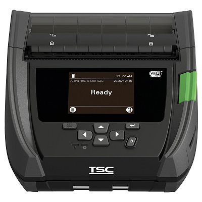 TSC A40LR-A001-1002 DT, címkenyomtató, Alpha 40L, USB, BT (iOS), Wi-Fi, NFC, 8 pont/mm (203 dpi), RTC, kijelző, RFID, OPOS
