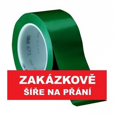 3M 471 Jelölő PVC ragasztószalag, kopásálló, zöld 19 mm x 33 m