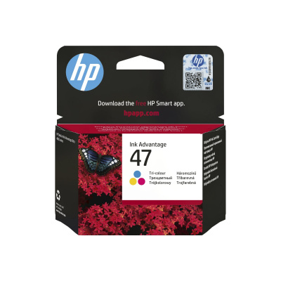 HP 47 6ZD61AE#BHK színes (color) eredeti tintapatron