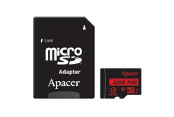 Apacer memóriakártya Secure Digital Card V10, 32GB, micro SDHC, AP32GMCSH10U5-R, UHS-I U1 (Class 10), adapterrel