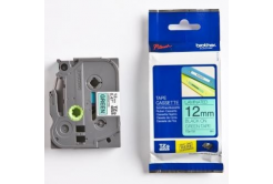 Brother TZ-731 / TZe-731, 12mm x 8m, fekete nyomtatás / zöld alapon, eredeti szalag