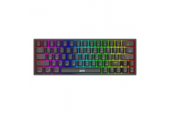 Marvo SHOGO 63, billentyűzet US, gamer, vezetékes (USB), fekete, mechanikus, háttérvilágítás