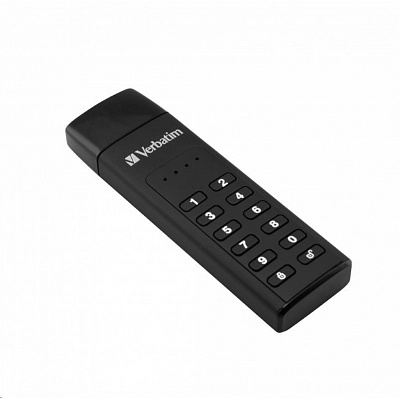 VERBATIM USB 3.0 meghajtó 128 GB - Keypad Secure (R:160/W:150 MB/s) GDPR
