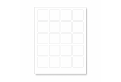 Öntapadó címkék 45 x 45 mm, 24 címkék, A4, 100 ív