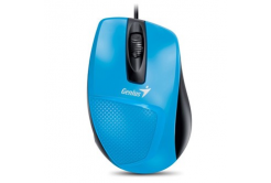 Genius Egér DX-150X 31010231102, 1000DPI, optikai, 3 gomb, vezetékes USB, kék