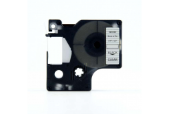 Dymo 40910, S0720670, 9mm x 7m fekete nyomtatás / átlátszó alapon, kompatibilis szalag 