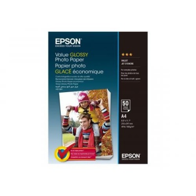 Epson C13S400036 Value Glossy Photo Paper, fényes fehér fotópapírok, A4, 200 g/m2, 50 db, C13S400036