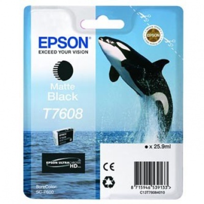Epson T7608 C13T76084010 matt fekete (matte black) eredeti tintapatron
