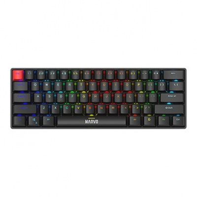 Marvo SABER 61, billentyűzet US, gamer, wired (USB), fekete, mechanikus, háttérvilágítás