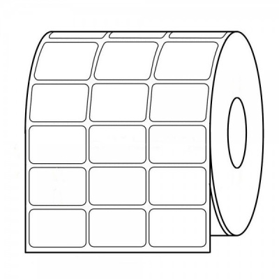 Öntapadós címkék 32x20 mm, háromsoros, 9000db, termo, tekercs
