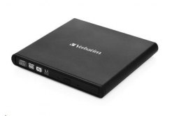 VERBATIM külső DVD-RW újraíró USB 2.0 fekete + NERO