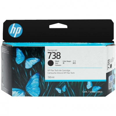 HP 738 498N4A fekete (black) eredeti tintapatron