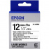 Epson LabelWorks LK-4WBW C53S654016 12mm x 9m, fekete nyomtatás / fehér alapon, erős ragasztó, eredeti szalag