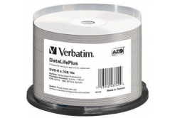 VERBATIM DVD-R(50-Pack)Spindle/Printable/16x/4.7GB/WIDE PRINTABLE SURFACE NON-ID
