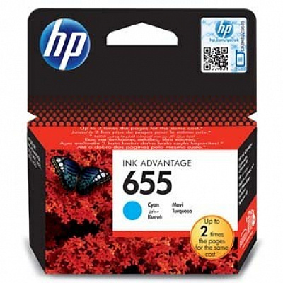 HP 655 CZ110AE cián (cyan) eredeti tintapatron, lejárt szavatosságú