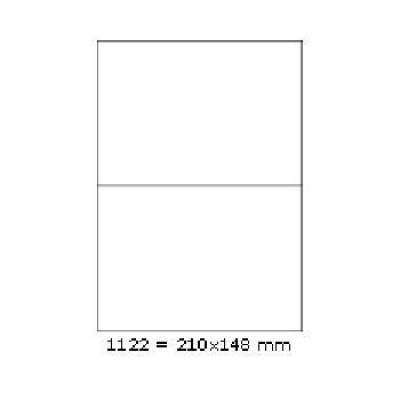 Öntapadó címkék 210 x 148 mm, 2 címkék, A4, 100 ív