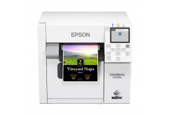 Epson ColorWorks C4000e (mk) C31CK03102MK, színes címkenyomtató, Matt Black Ink, cutter, ZPLII, USB, Ethernet