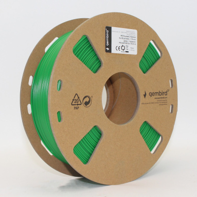 Gembird 3DP-PETG1.75-01-G, 3D filament, PETG, 1,75mm, 1000g, Zöld (Green)