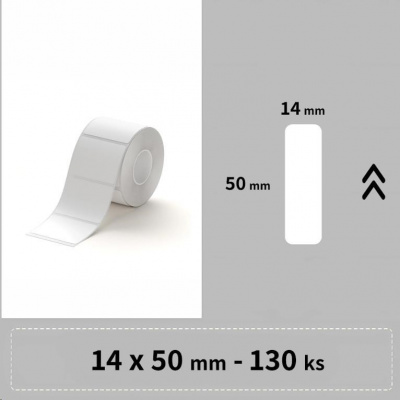 Niimbot címkék RP A2A68601001, 15x50mm 130db Fehér a D11, D11-M, D110, D110-H esetében