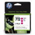 HP 712 3ED78A bíborvörös (magenta) 3 db eredeti tintapatron