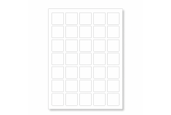 Öntapadó címkék 30 x 30 mm, 54 címkék, A4, 100 ív