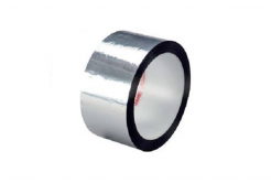 3M 850 S Poliészter ragasztószalag, ezüst, 25 mm x 66 m