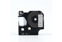Dymo 53711, 24mm x 7m kék nyomtatás / átlátszó alapon, kompatibilis szalag 