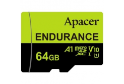 Apacer memória Endurance V30 A1, 64GB, micro SDXC, AP64GEDM1D05-R, UHS-I U3 (Class 10)
