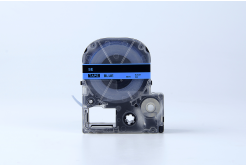 Epson SE6BW, 6mm x 8m, fekete nyomtatás / kék alapon, plombovací, utángyártott szalag