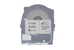Max LM-509S, 9mm x 8m, ezüst utángyártott szalag