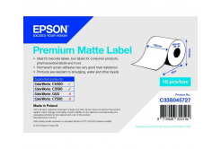Epson C33S045727 Premium Matte, a ColorWorks esetében, 105mmx35m, fehér öntapadó címkék