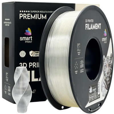 Smart Print FG-S51-E1, 3D filament, PLA+, 1,75mm, 1000g, Átlátszó (Transparent)
